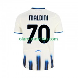 Camisola Atalanta Daniel Maldini 70 Homem Equipamento Segundo 2025-2026 Manga Curta
